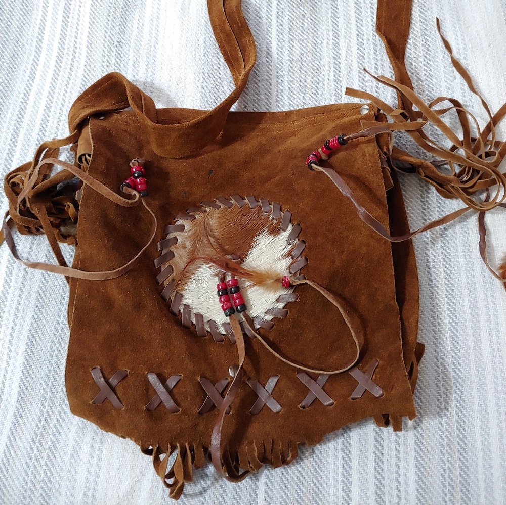 Leather Fringe Crossbody Bag